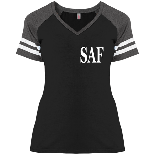 SAF - Ladies' Game V-Neck T-Shirt