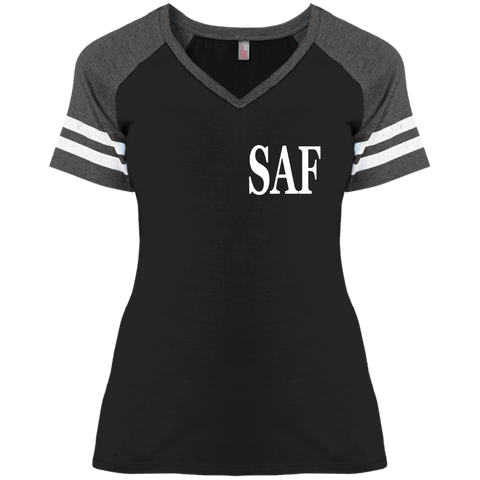 SAF - Ladies' Game V-Neck T-Shirt
