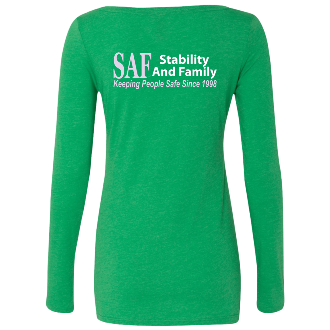 SAF - Ladies' Triblend LS Scoop