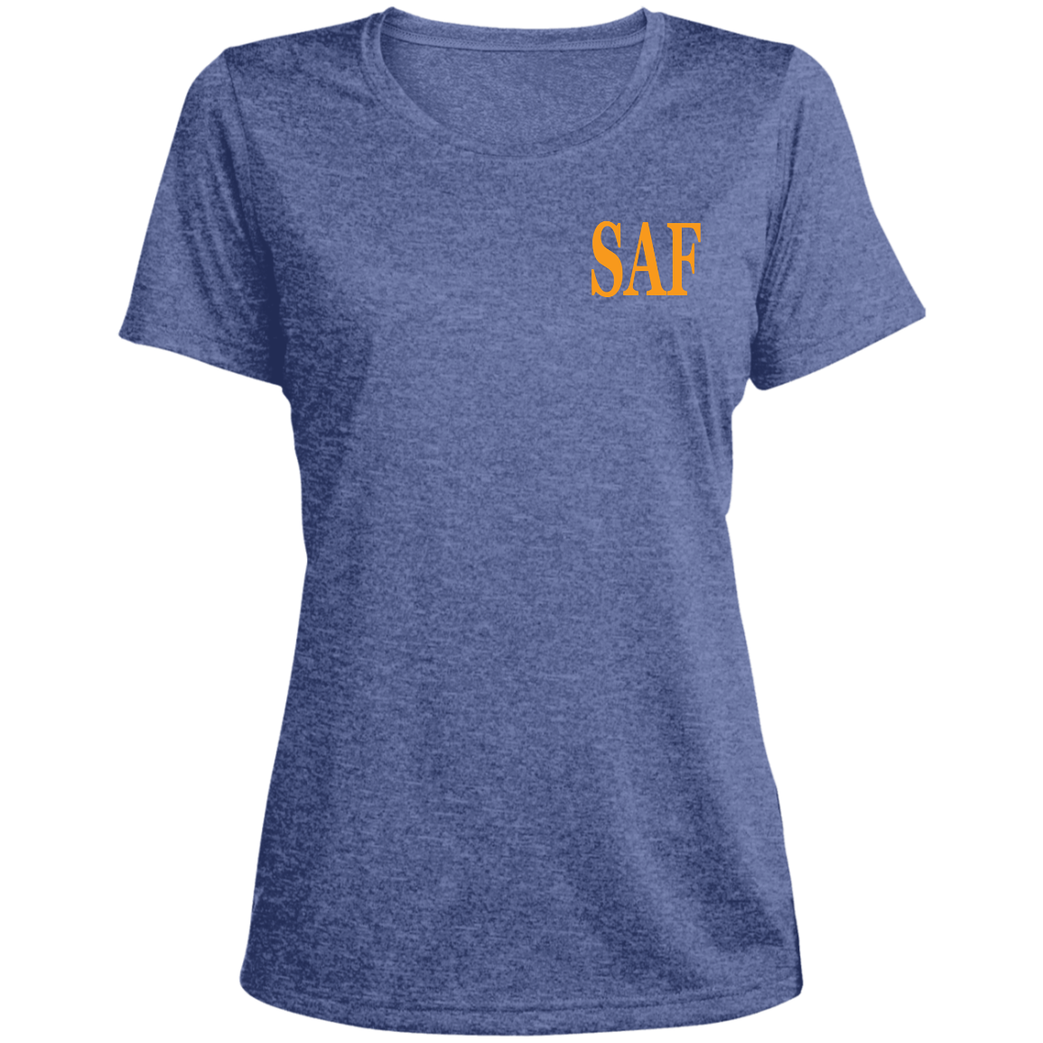SAF - Ladies' Heather Scoop Neck Performance Tee
