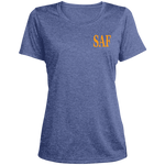 SAF - Ladies' Heather Scoop Neck Performance Tee
