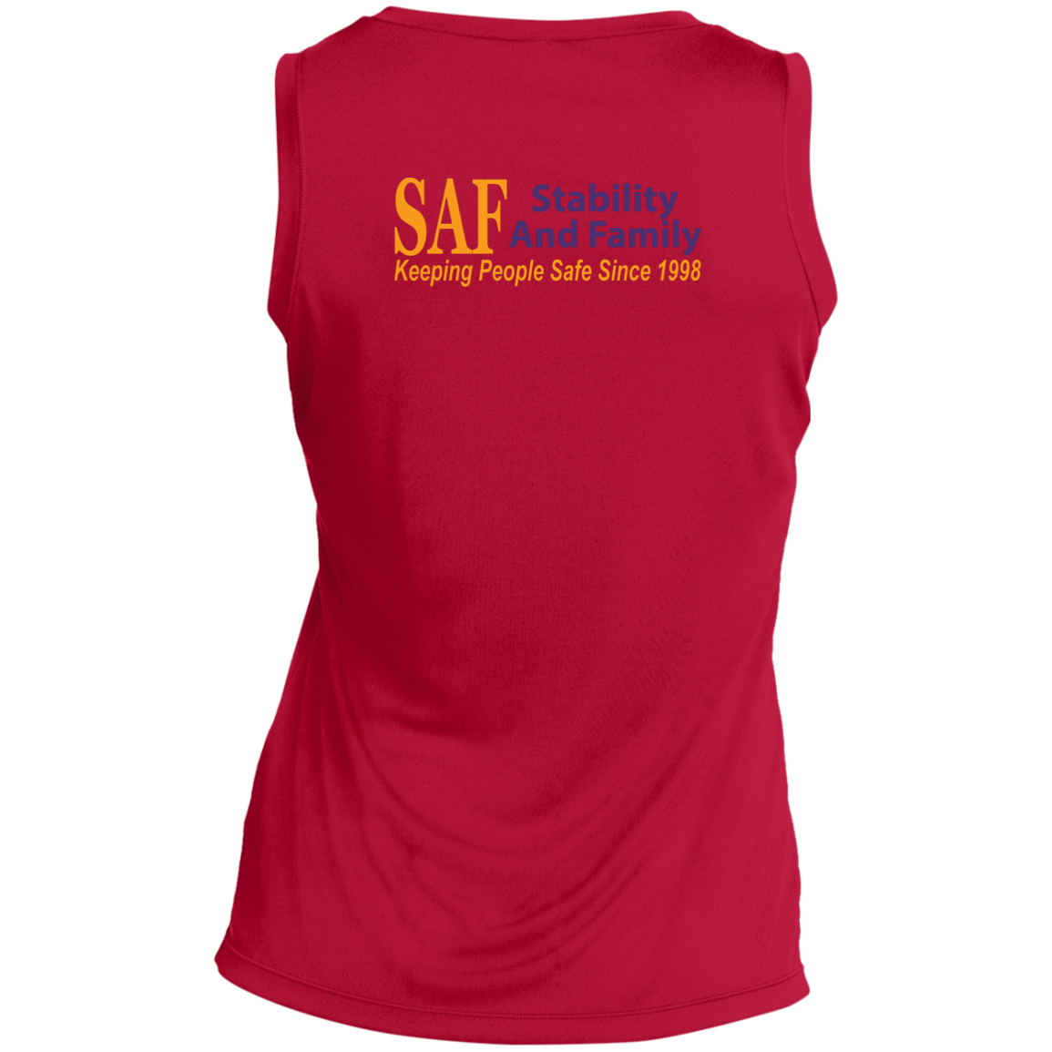 SAF - Ladies' Sleeveless V-Neck Performance Tee