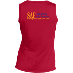 SAF - Ladies' Sleeveless V-Neck Performance Tee