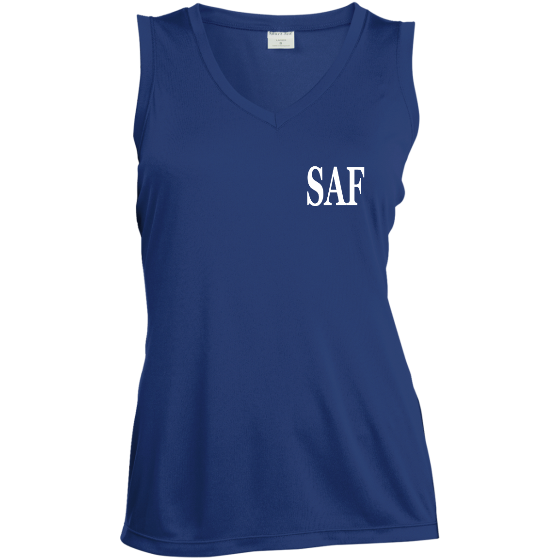 SAF - Ladies' Sleeveless V-Neck Performance Tee