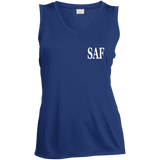 SAF - Ladies' Sleeveless V-Neck Performance Tee