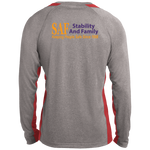 SAF - Long Sleeve Heather Colorblock Performance Tee