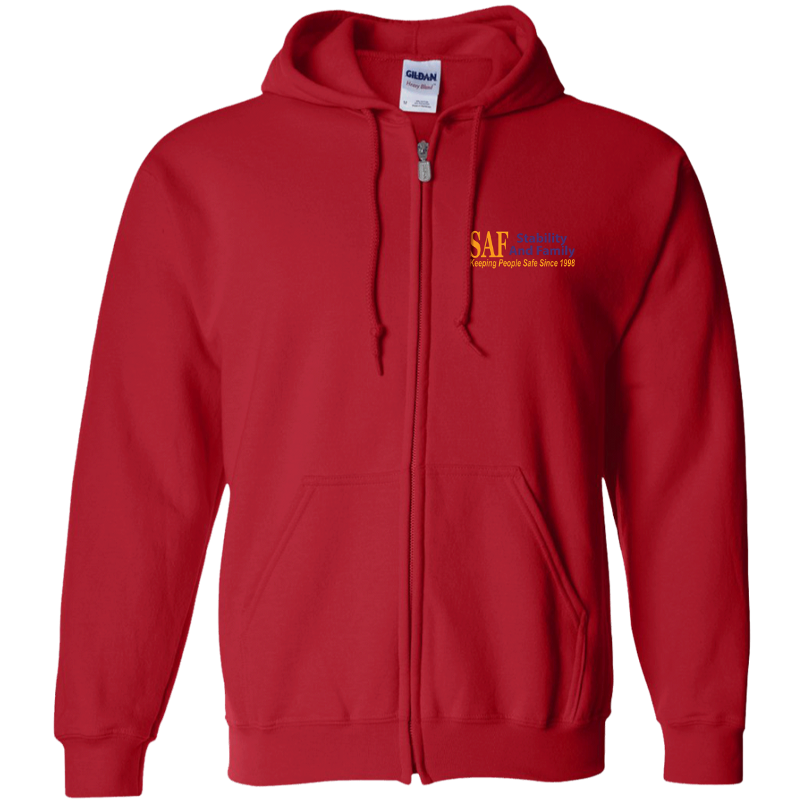 SAF - Zip Up Hooded Sweatshirt