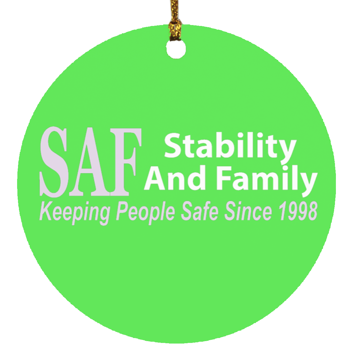 SAF - Circle Ornament
