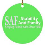 SAF - Circle Ornament