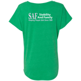 SAF - Ladies' Triblend Dolman Sleeve