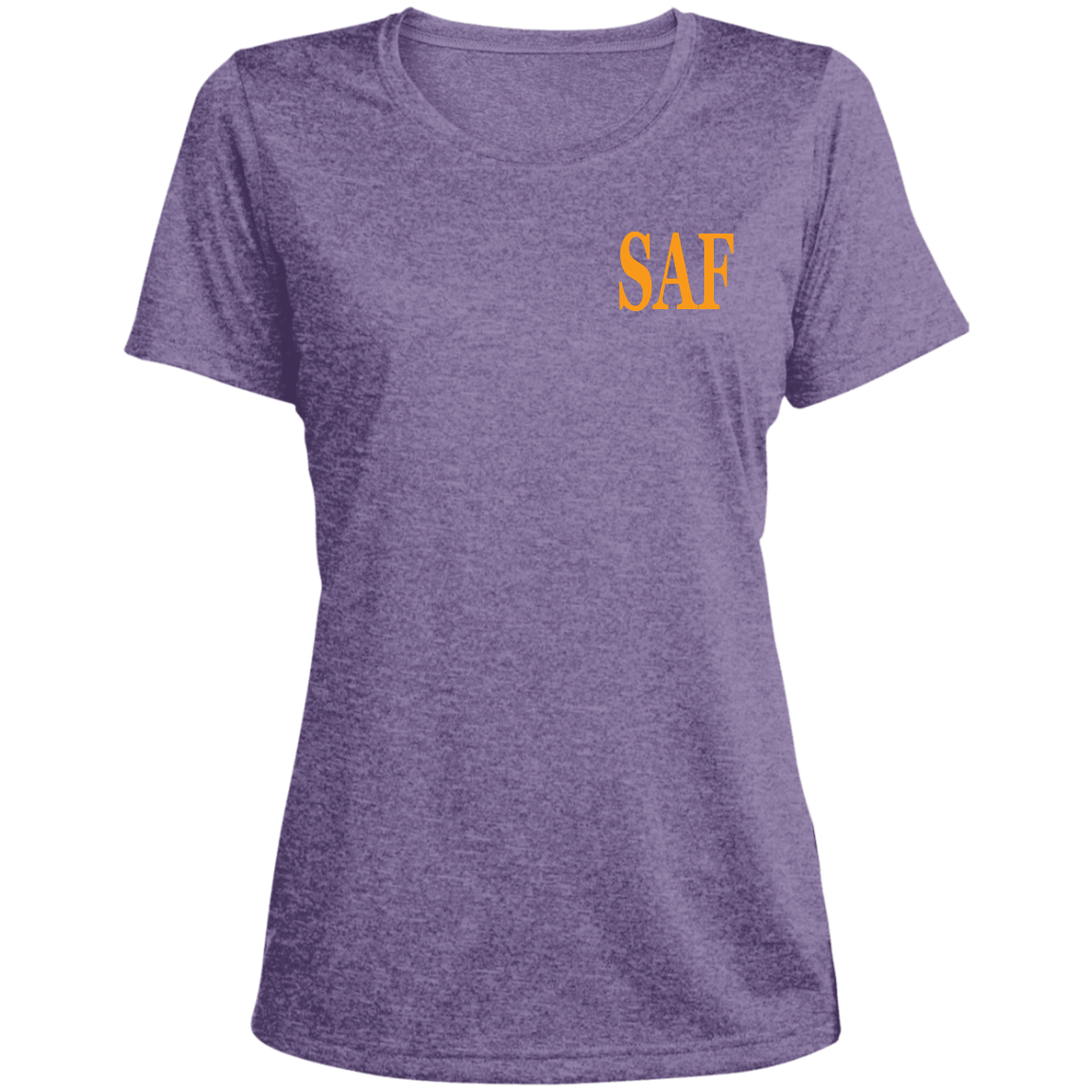 SAF - Ladies' Heather Scoop Neck Performance Tee