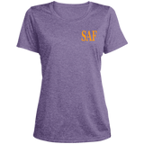 SAF - Ladies' Heather Scoop Neck Performance Tee