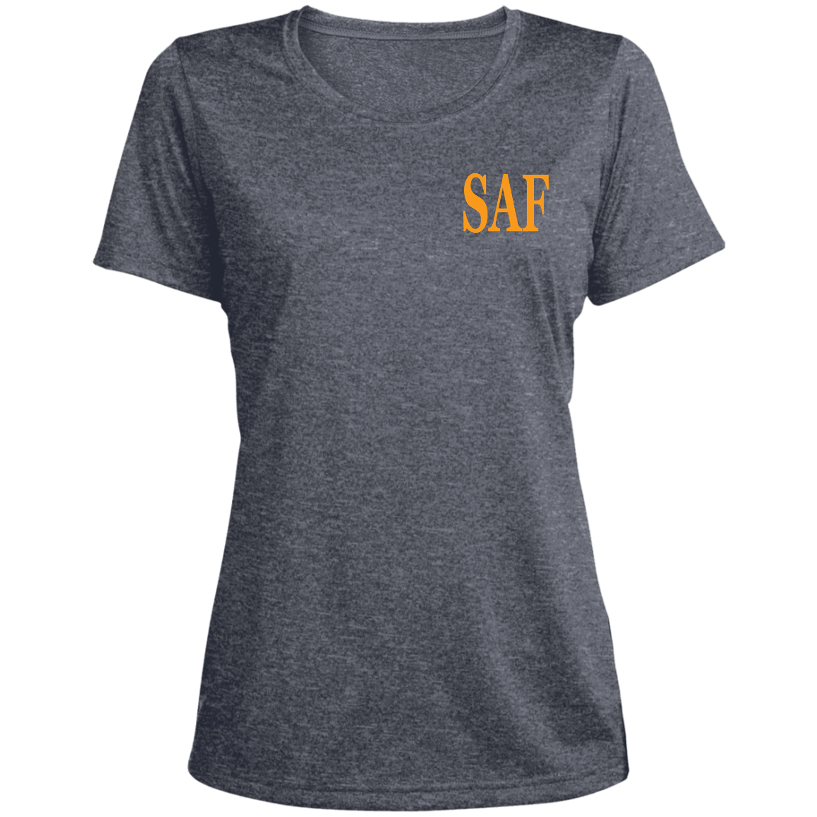 SAF - Ladies' Heather Scoop Neck Performance Tee