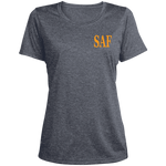 SAF - Ladies' Heather Scoop Neck Performance Tee
