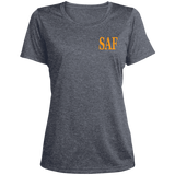 SAF - Ladies' Heather Scoop Neck Performance Tee