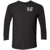 SAF - Tri-Blend 3/4 Sleeve Raglan T-Shirt