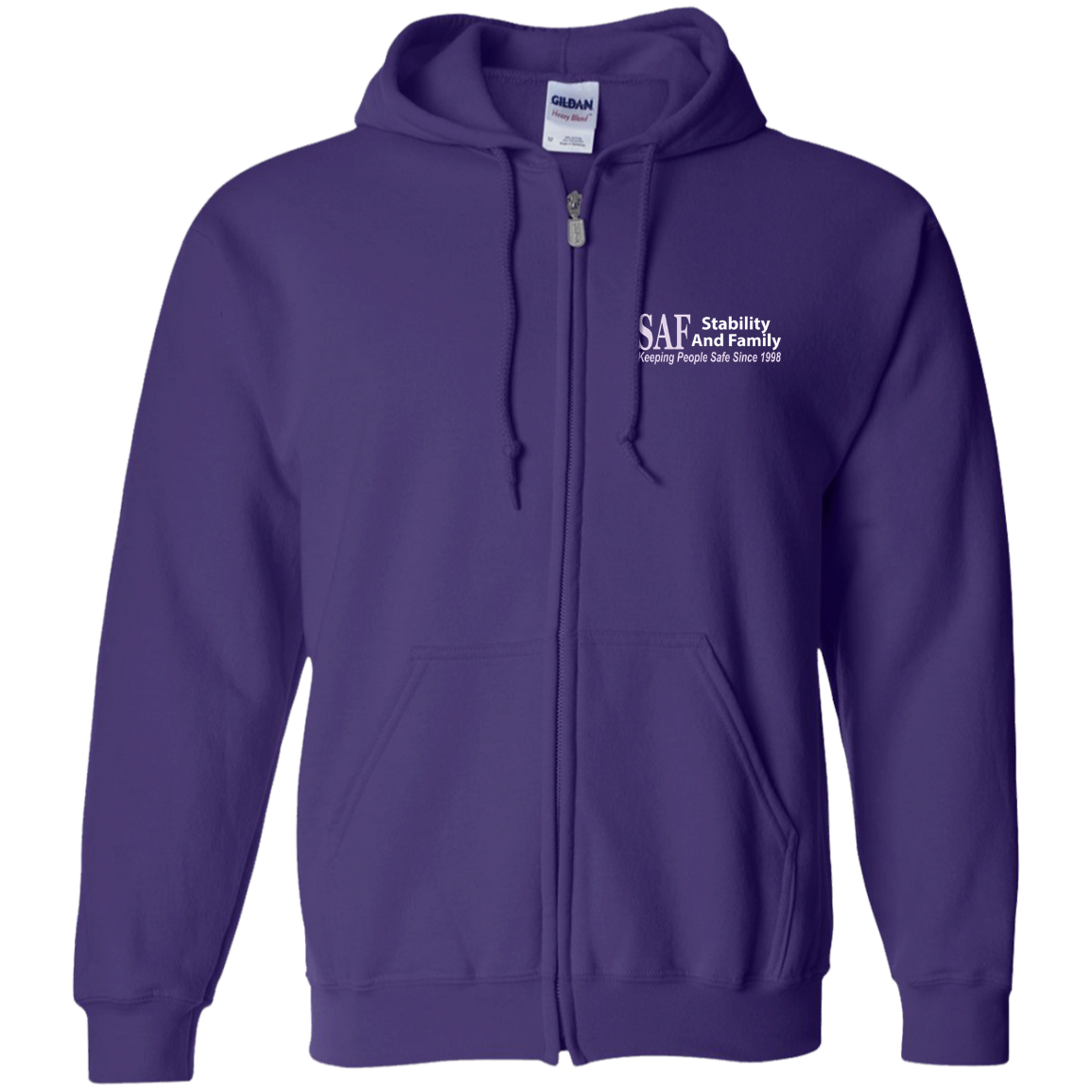 SAF - Zip Up Hooded Sweatshirt