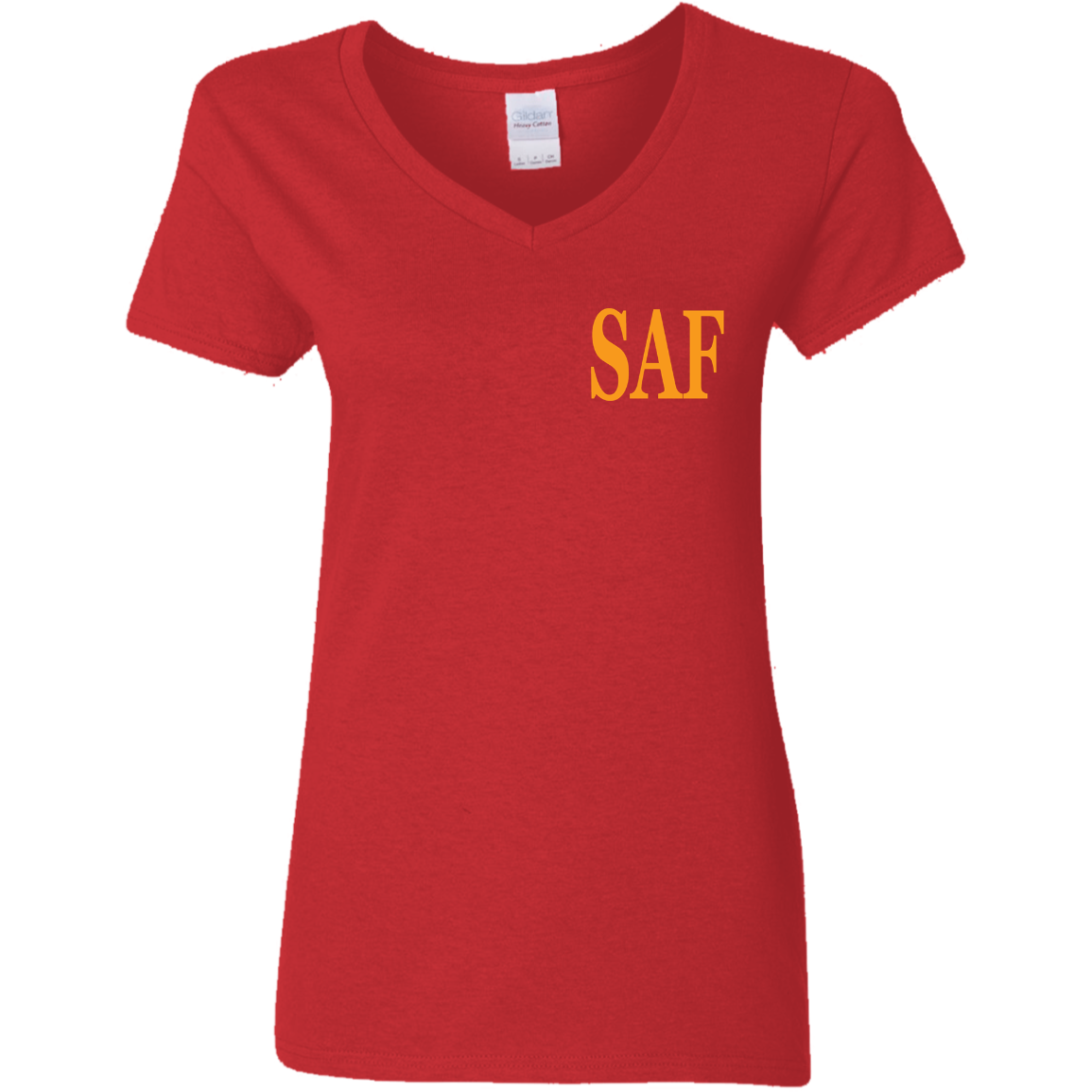 SAF - Ladies' 5.3 oz. V-Neck T-Shirt