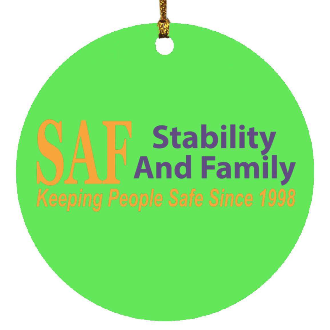 SAF - Circle Ornament