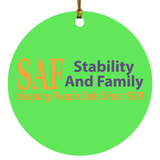 SAF - Circle Ornament