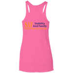 SAF - Ladies' Triblend Racerback Tank