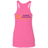 SAF - Ladies' Triblend Racerback Tank