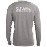 SAF - Long Sleeve Heather Colorblock Performance Tee
