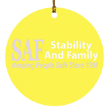 SAF - Circle Ornament