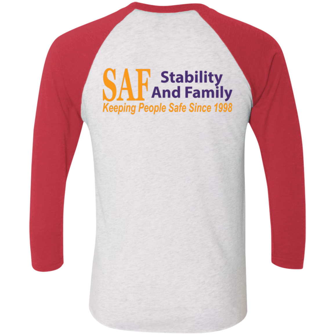 SAF - Tri-Blend 3/4 Sleeve Raglan T-Shirt