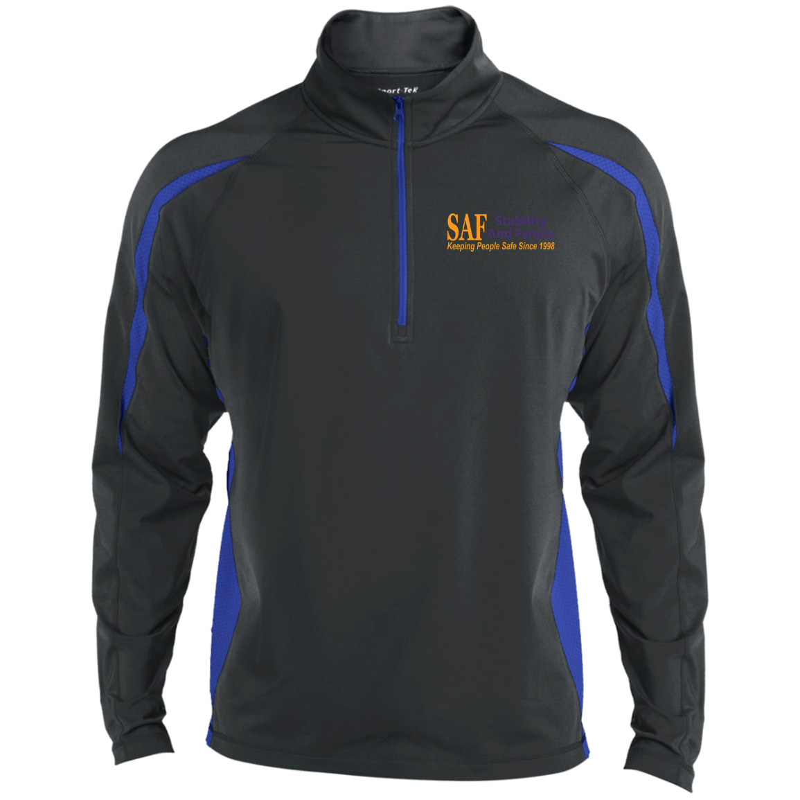 SAF - Men's Sport Wicking Colorblock 1/2 Zip