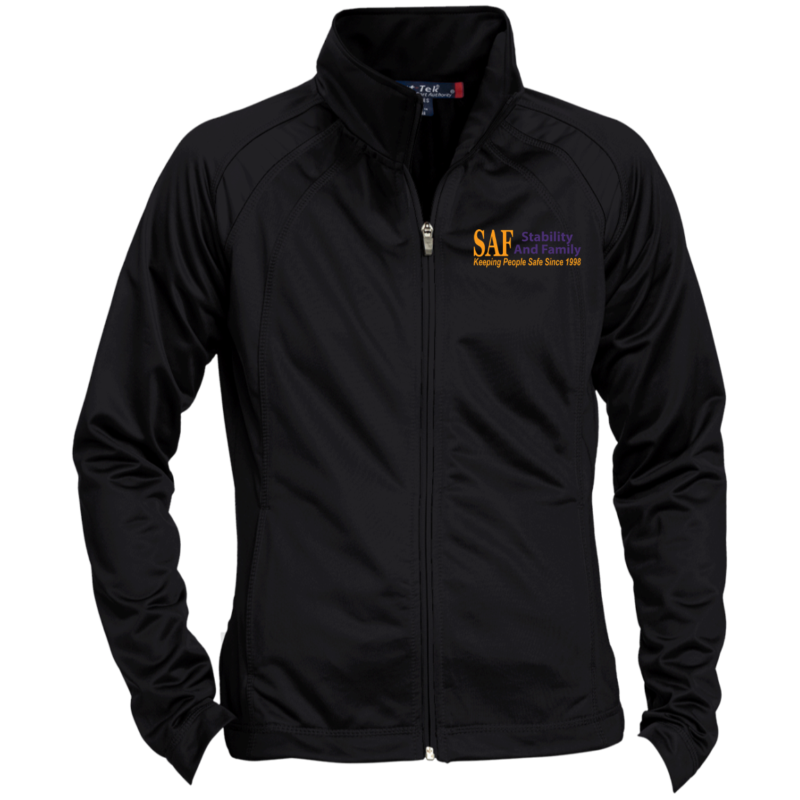 SAF - Embroidered Ladies' Raglan Sleeve Warmup Jacket