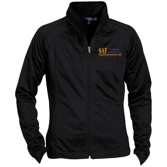 SAF - Embroidered Ladies' Raglan Sleeve Warmup Jacket