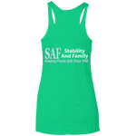 SAF - Ladies' Triblend Racerback Tank