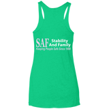 SAF - Ladies' Triblend Racerback Tank