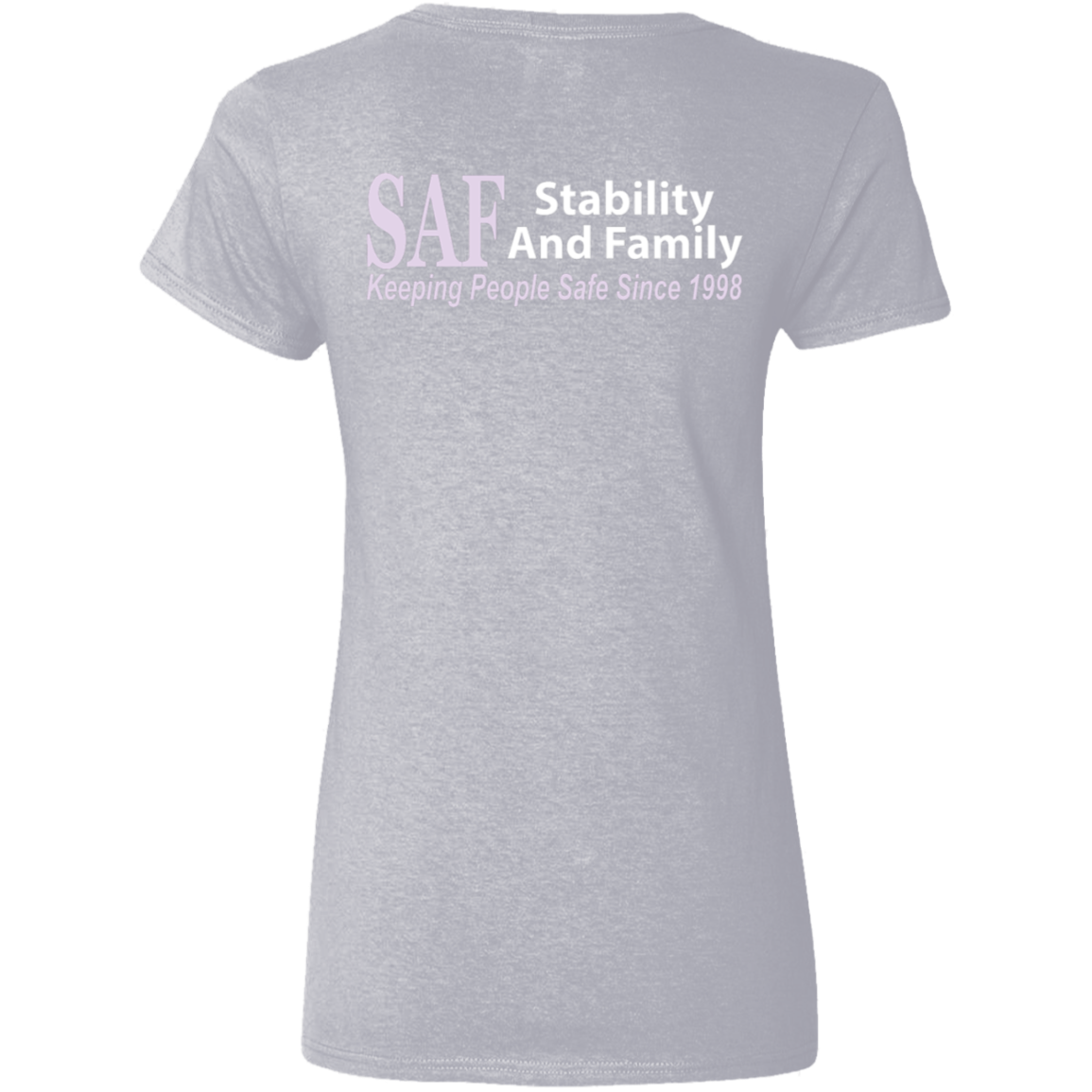SAF - Ladies' 5.3 oz. V-Neck T-Shirt