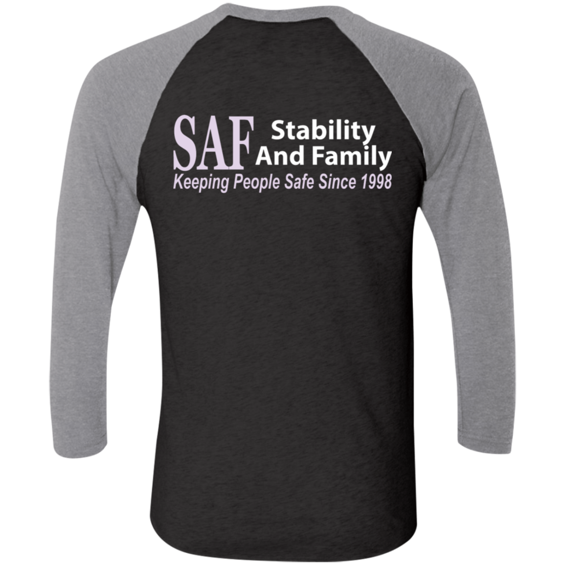 SAF - Tri-Blend 3/4 Sleeve Raglan T-Shirt