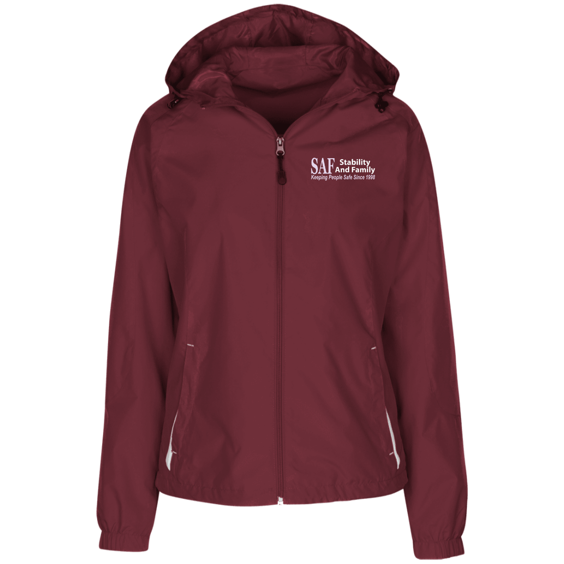 SAF - Ladies' Jersey-Lined Hooded Windbreaker