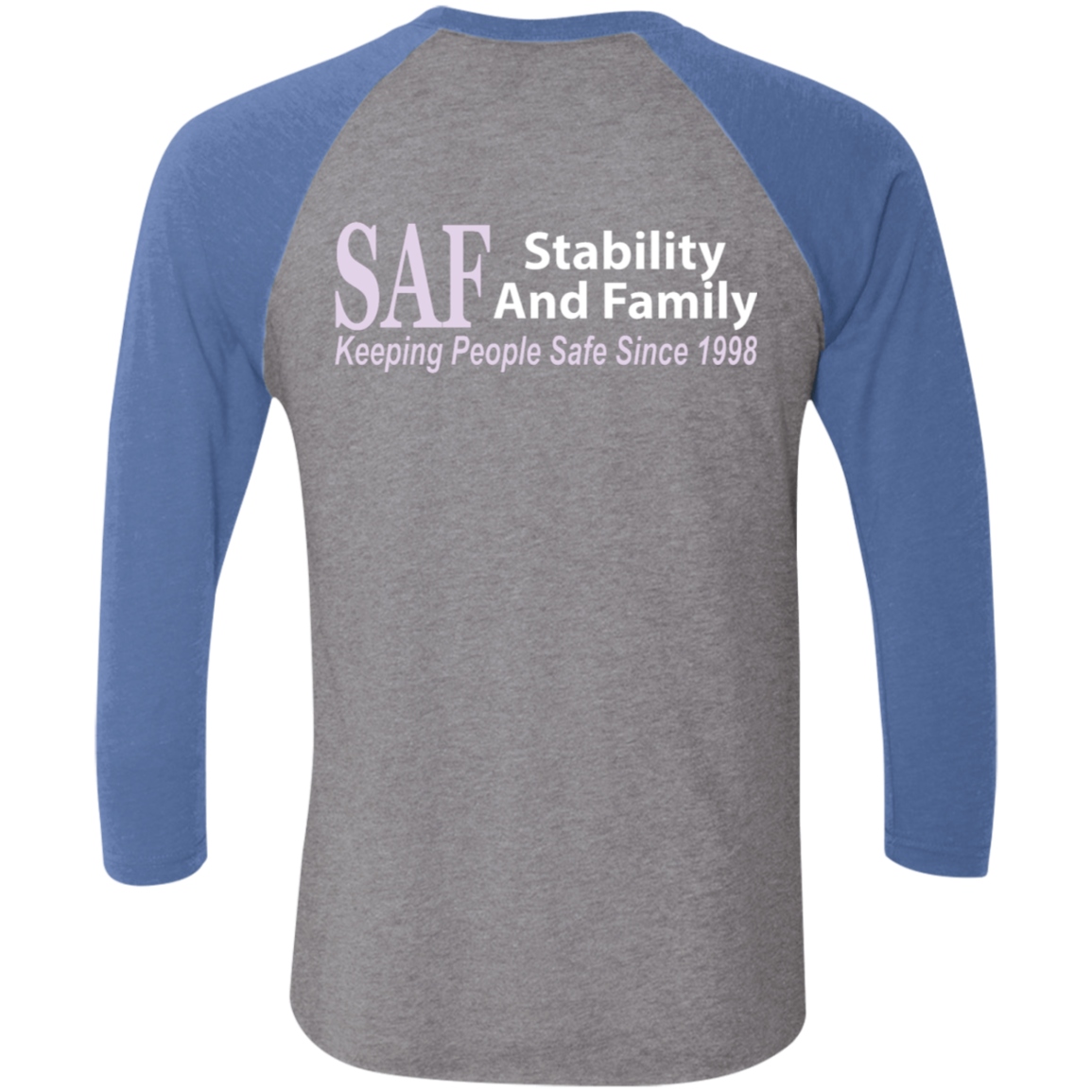 SAF - Tri-Blend 3/4 Sleeve Raglan T-Shirt