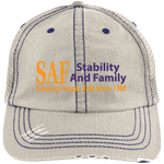 SAF - Distressed Unstructured Trucker Cap