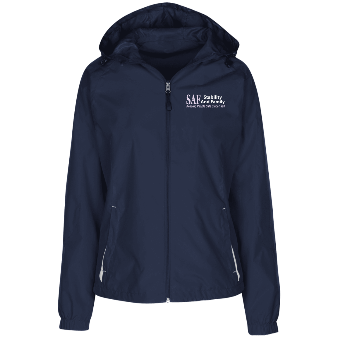 SAF - Ladies' Jersey-Lined Hooded Windbreaker