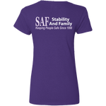 SAF - Ladies' 5.3 oz. V-Neck T-Shirt