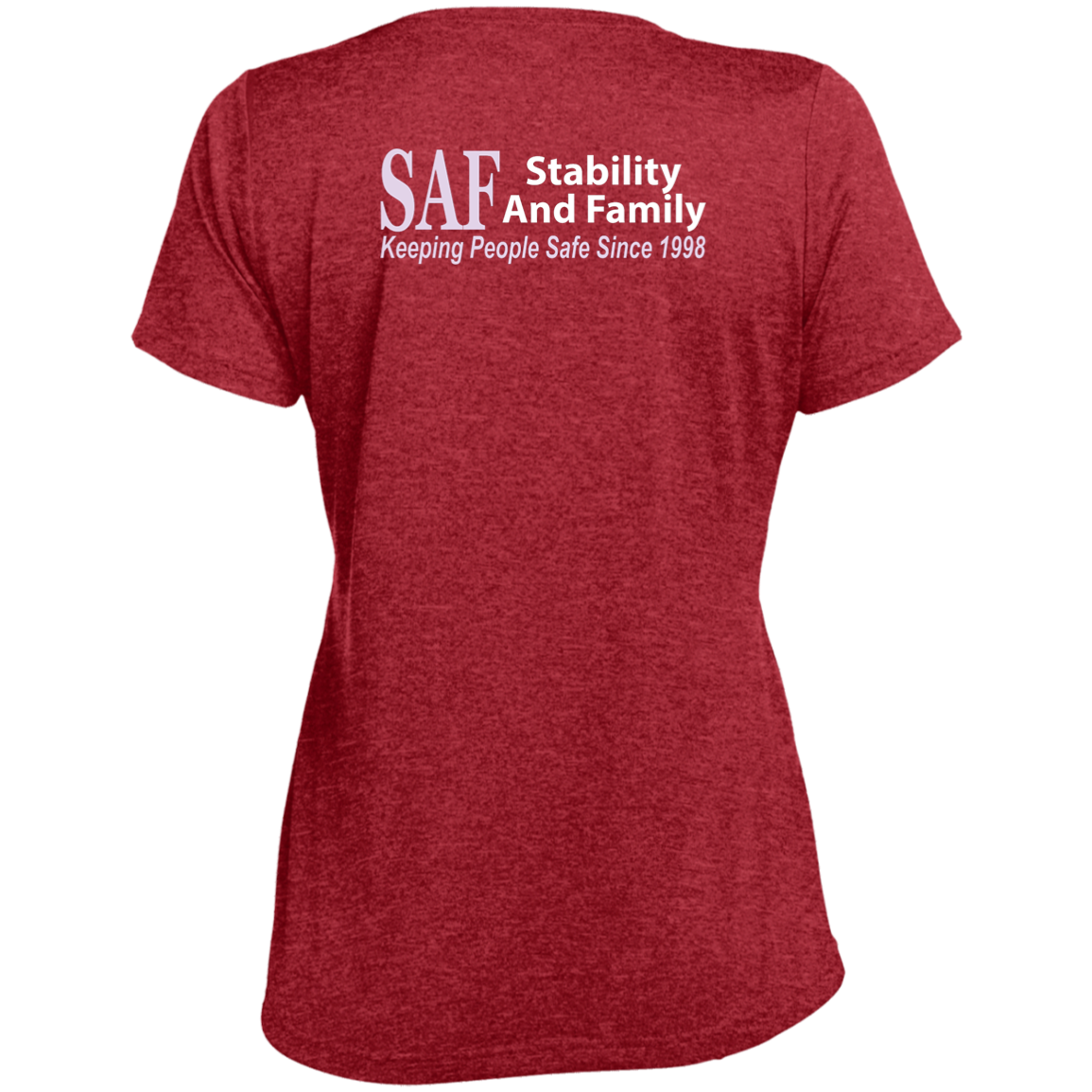 SAF - Ladies' Heather Scoop Neck Performance Tee