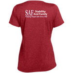 SAF - Ladies' Heather Scoop Neck Performance Tee