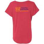 SAF - Ladies' Triblend Dolman Sleeve