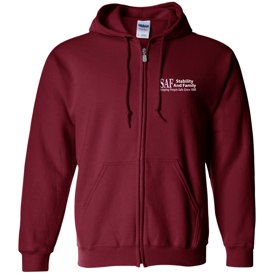 SAF - Zip Up Hooded Sweatshirt