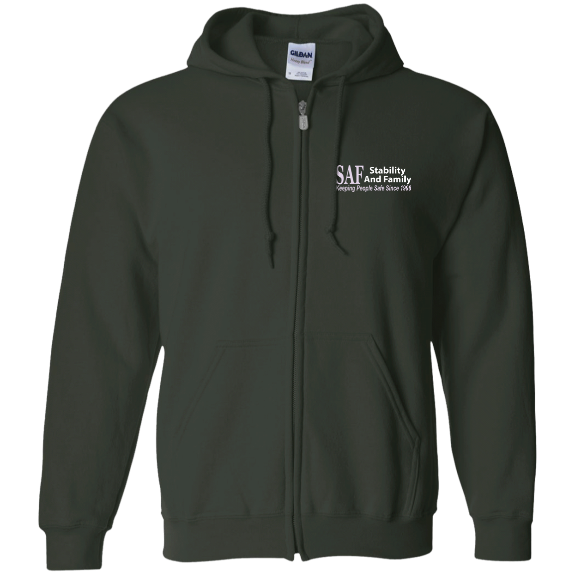 SAF - Zip Up Hooded Sweatshirt