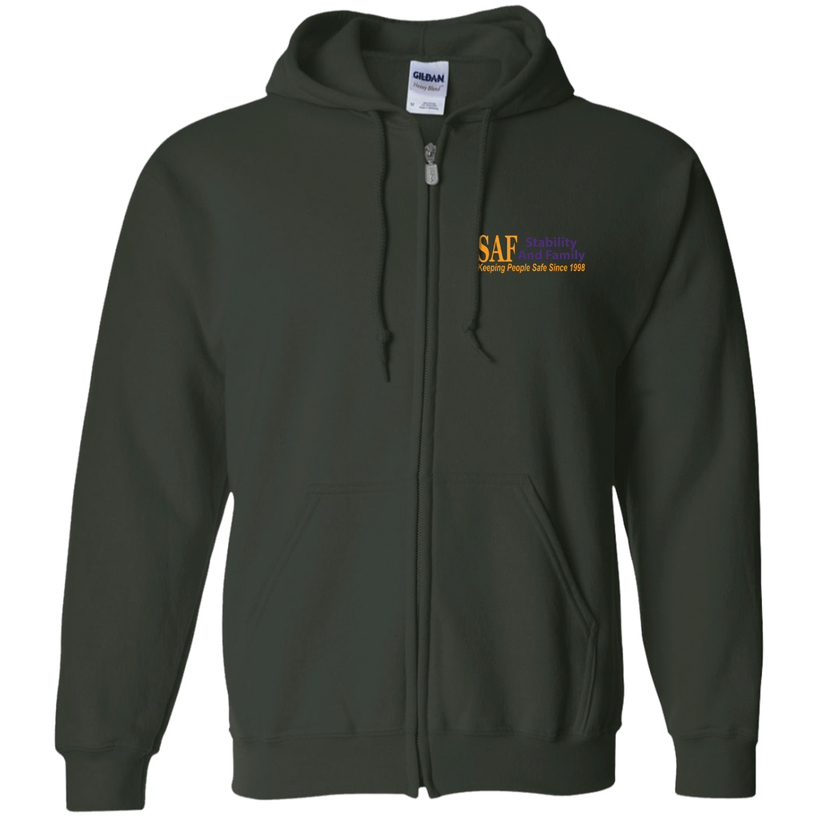SAF - Zip Up Hooded Sweatshirt