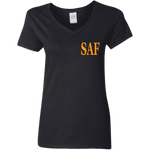 SAF - Ladies' 5.3 oz. V-Neck T-Shirt
