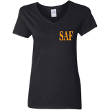 SAF - Ladies' 5.3 oz. V-Neck T-Shirt