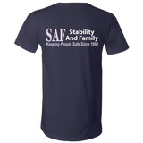 SAF - Unisex Jersey SS V-Neck T-Shirt